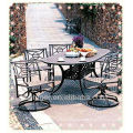 factory custom made aluminum casting outdoor leisure garden chair and table furniture